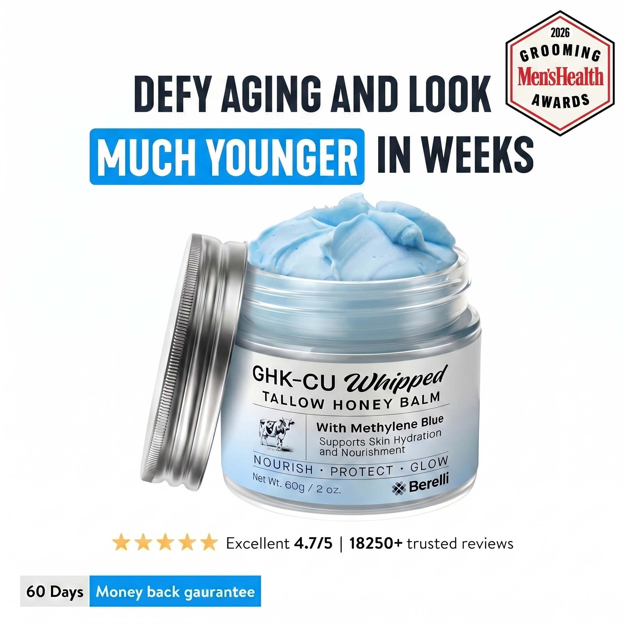 ghk-cu sky blue cream product info and reviews Face | All Skin Types | Low Price GHK-Cu Copper Peptide Face &